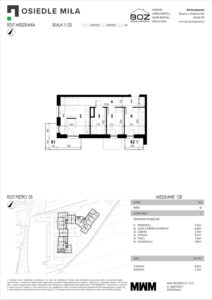 Plan mieszkania A - 128