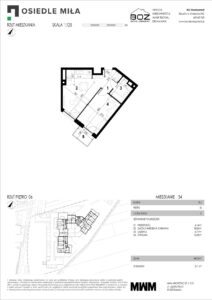 Plan mieszkania A - 54
