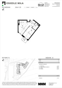 Plan mieszkania A - 54