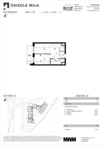Plan mieszkania A - 132